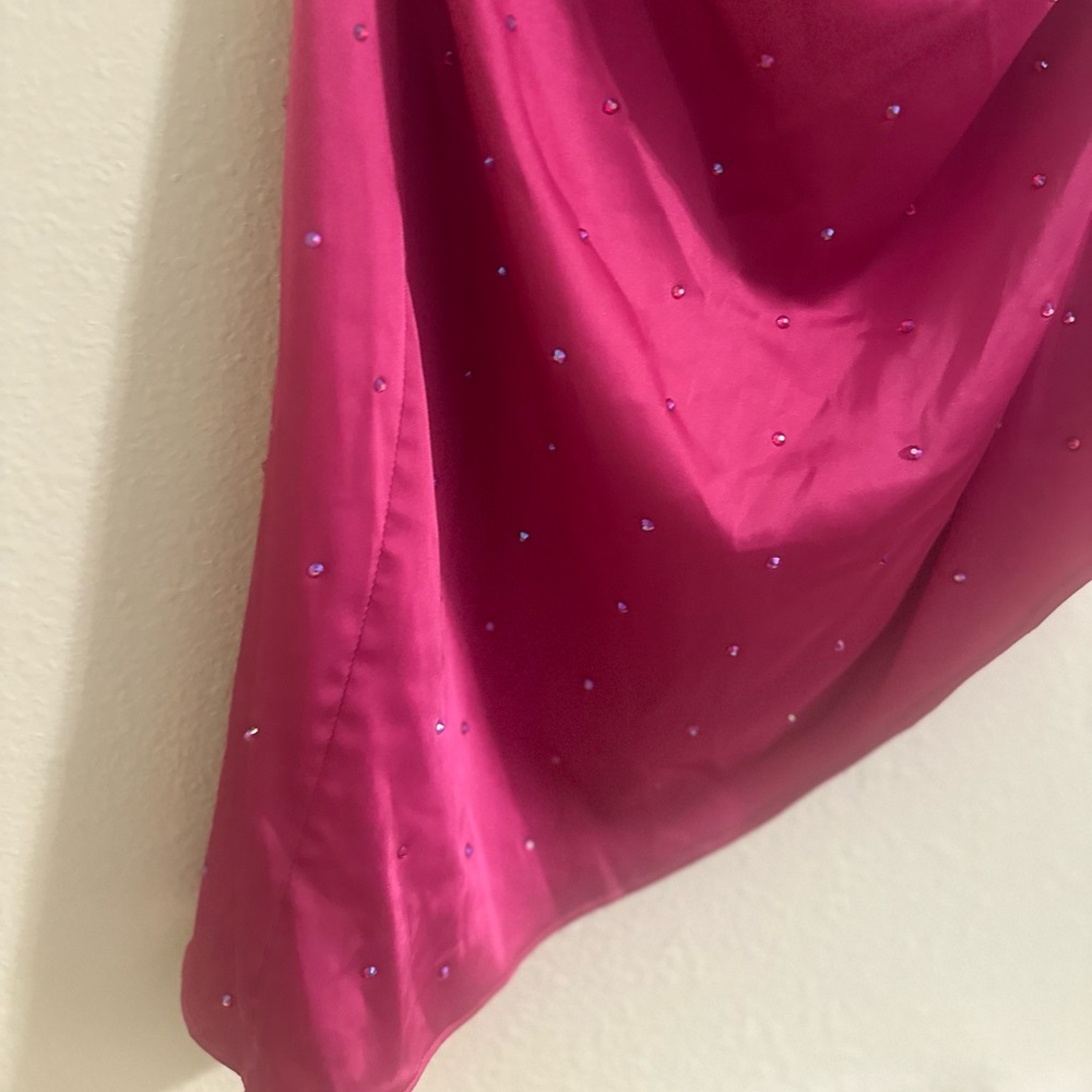 DO+BE Fuchsia Asymmetrical Mini Dress - Picture 6 of 13